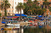 France, Corse du Sud, Ajaccio, Quai de the citadel, fishing harbour of Tino Rossi