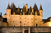 France, Dordogne, Perigord Vert, Jumilhac le Grand, feudal castle