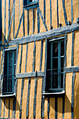 France, Mayenne, Chateau Gontier, timber frame house in Rue d Olivet