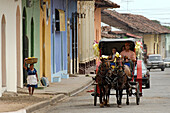 Nicaragua, Granada, carts are the privileged mean of transport to go to the heart of the colonial town