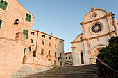 Croatia, Sibenik, St. James Cathedral listed as World Heritage by UNESCO, built between 15th and 16th centuries in transition style between Gothic and the Renaissance