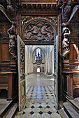 Inside the church of the former Abbey Pontigny , Pontigny , Departement Yonne , Burgundy , France , Europe