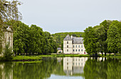 Ancy-le-Franc Castle and park , Canal de Bourgogne , Departement Yonne , Burgundy , France , Europe