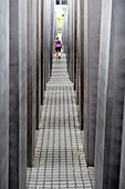Deutschland, Berlin, Bezirk Mitte, Mahnmal-Holocaust-Mahnmal für die Opfer des Holocaust durch den Architekten Peter Eisenman
