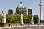Germany, Berlin, Museum Island, listed as World Heritage by UNESCO, the Berliner Dom cathedral in Berlin