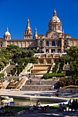 Spanien, Katalonien, Barcelona, ??Montjuic, Katalonien National Museum of Art (MNAC), National Palace (Palau Nacional)