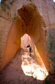 France, Vaucluse, Roussillon, labelled Les Plus Beaux Villages de France (The Most Beautiful Villages of France), a former career of ocher