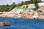 Kanada, Provinz Ontario, Georgian Bay, Killarney, Seekajak