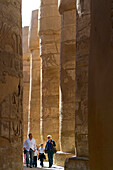 Ägypten, oberes Ägypten, Nil-Tal, Luxor, Karnak als Weltkulturerbe der UNESCO, Säulenhalle
