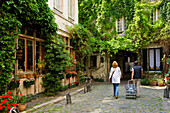 Frankreich, Paris, Faubourg Saint Antoine District, Passage Lhomme in der Nähe der Place de la Bastille