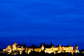 France, Aude, Carcassonne, medieval town listed as World Heritage by UNESCO