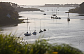 France, Finistere, near Plouguernau, view over Aber Wrac'h