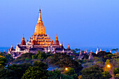 Myanmar (Burma), Mandalay Division, Bagan (Pagan), Old Bagan, Ananda Pagoda (Pahto Ananda) built at the beginning of the 12th century