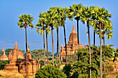 Myanmar (Burma), Mandalay Division, Bagan (Pagan), Old Bagan, brick built pagoda