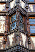 Frankreich, Bas Rhin, Saverne, Detail der Fassade des Maison Katz