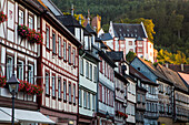 Fachwerkhäuser in der Altstadt, Miltenberg, Spessart-Mainland, Bayern, Deutschland