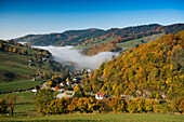 Muenstertal in the autumn, Southern Black Forest, Black Forest, Baden-Wuerttemberg, Germany