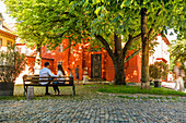 Adelhauser Platz, Freiburg im Breisgau, Schwarzwald, Baden-Württemberg, Deutschland