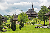 Barsana Monastery, one of the Wooden Churches of Maramures, UNESCO World Heritage Site, Barsana, Romania, Europe