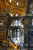 Haghia Sofia interior, UNESCO World Heritage Site, Istanbul, Turkey, Europe