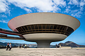 Niteroi Contemporary Art Museum, Museu de Arte Contemporanea de Niteroi, MAC, Niteroi, Rio de Janeiro, Brazil