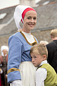 Traditional Bretonnais costume, The Festival des Filets bleus, Concarneau, Bretagne, France