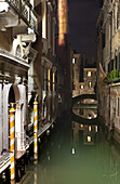 Canal in San Marco by night, Venice, Italy