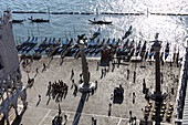 Piazzetta di San Marco viewed from the Campanile, Venice, Italy
