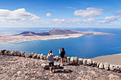View from Mirador del Rio to La Graciosa Island, by Cesar Manrique, Lanzarote,Canary Islands, Spain, Atlantic, Europe