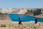 The brilliant blue lakes of Band-e Amir in central Afghanistan supposedly have amazing healing powers, Afghanistan, Asia