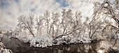 Winter wonderland landscape, Thunder Bay, Ontario, Canada
