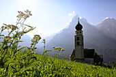 St. Valentin near Seis, Schlern area, Dolomite Alps, South Tyrol, Italy