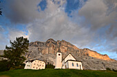 At Heiligkreuz over Petratsches, Val Badia, Dolomite Alps, South Tyrol, Italy