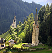 near St. Barbara in Wengen/La Valle, Val Badia, Dolomite Alps, South Tyrol, Italy