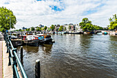 view to the Amstel of Amsterdam, Netherlands