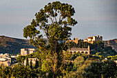 view to Arta and the church Parroquia d'Arta, Mallorca, Balearic Islands, Spain