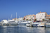 Hafen von Saint-Florent, Korsika, Südfrankreich, Frankreich, Südeuropa, Europa