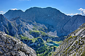 Griesspitzen und Drachensee, von der Ehrwalder Sonnenspitze, Mieminger Berge, Tirol, Österreich