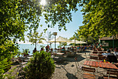 Biergarten, Fischbach, Friedrichshafen, Bodensee, Baden-Württemberg, Deutschland