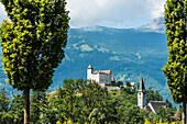 Die Burg Gutenberg ist eine hochmittelalterliche Burg, Balzers, Liechtenstein