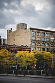 The Heart of Syracuse Sign on Building, Syracuse, New York, USA