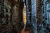Interior of ancient temple at Angkor Wat, Siem Reap, Cambodia
