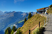 Panoramic-view restaurant at Schynige-Platte,  Wilderswil, Bernese alps, Canton Berne, Switzerland