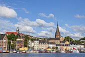 Blick auf Flensburg, Ostseeküste, Schleswig-Holstein, Norddeutschland, Deutschland, Nordeuropa, Europa