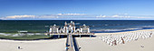 Pier in Baltic resort Sellin, Island Ruegen, Baltic Sea coast, Mecklenburg-Western Pomerania, Northern Germany, Germany, Europe