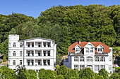 Traditional villas in Baltic resort Sellin, Island Ruegen, Baltic Sea coast, Mecklenburg-Western Pomerania, Northern Germany, Germany, Europe