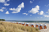 Strand im Ostseebad Baabe, Mönchgut, Insel Rügen, Ostseeküste, Vorpommern, Mecklenburg-Vorpommern, Norddeutschland, Deutschland, Europa