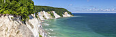 Cliffs at the chalk coast in national park Jasmund, Sassnitz, Peninsula Jasmund, Island Ruegen, Baltic Sea coast, Mecklenburg-Western Pomerania, Northern Germany, Germany, Europe