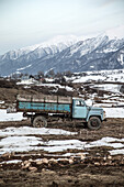 Old rusty dumb truck, Gudauri, Mtskheta-Mtianeti, Georgia
