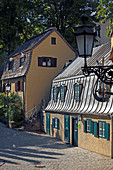 Small houses at Zur Kreppe, Haidhausen, Munich, Bavaria, Germany